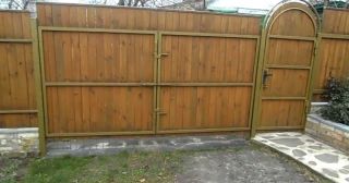 Купить распашные ворота деревянные Кунгур, цена от 2765 руб.